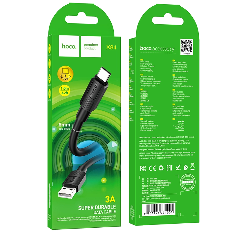Hoco data cable X84 Type-C Hoco data cable X84 Type-C