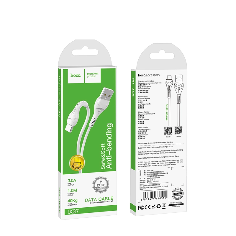 Hoco data cable X37 Type-C. Hoco data cable X37 Type-C.