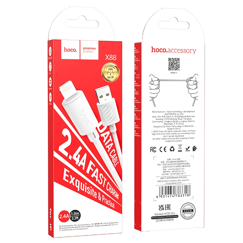 Hoco data cable X88 lightning Hoco data cable X88 lightning