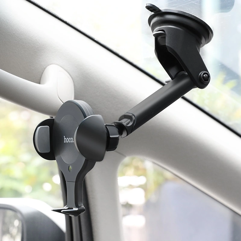hoco-ca60-aspiring-infrared-sensor-wireless-charging-car-holder-windshield wireless chargers